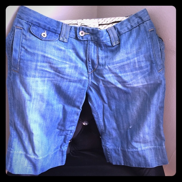 Paper-denim & cloth Jean Bermuda shorts size 32 - Picture 1 of 6